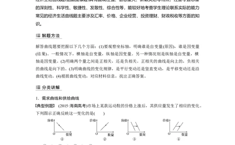 05第一单元单元综合提升微专题1　经济生活中的曲线题解法_通用版（老高考）复习资料_2023年复习资料_一轮+二轮_政治高三一轮复习系列
