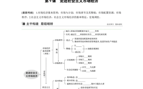 24第四单元发展社会主义市场经济第9课　走进社会主义市场经济_通用版（老高考）复习资料_2023年复习资料_一轮+二轮_政治高三一轮复习系列