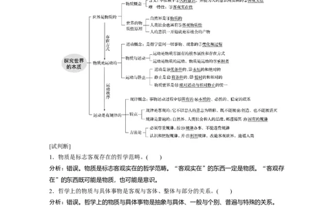 87第十三单元探究世界与追求真理第32课　探究世界的本质_通用版（老高考）复习资料_2023年复习资料_一轮+二轮_政治高三一轮复习系列_919