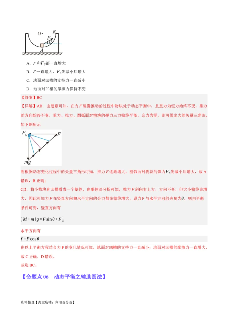 专题02相互作用&mdash;&mdash;力（分层练）（解析版）_新高考复习资料_2024新高考复习资料_二轮复习资料_高频考点解密2024年高考物理二轮复习高频考点追踪与预测（新高考专用）_分层练