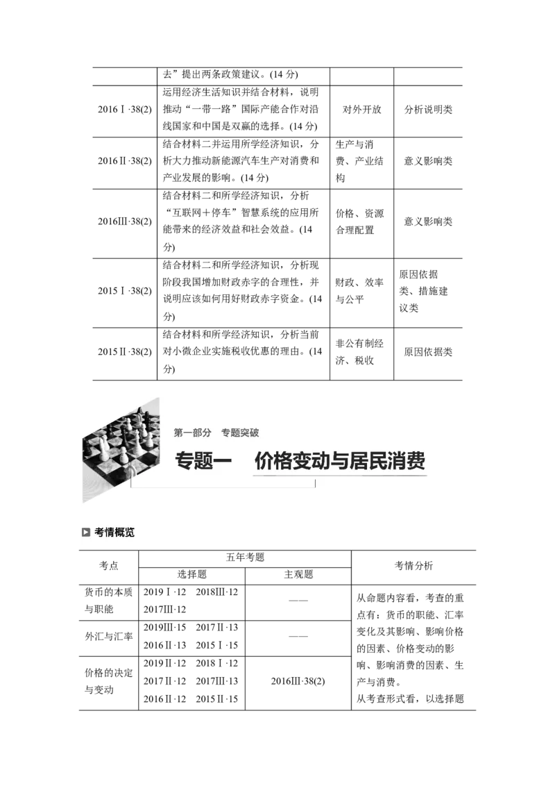 01第一部分专题一价格变动与居民消费_通用版（老高考）复习资料_2023年复习资料_一轮+二轮_政治高三二轮复习系列_政治高三二轮复习系列《二轮复习增分策略》（学生版）