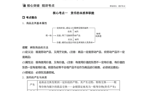 01第一单元生活与消费第1课　神奇的货币_通用版（老高考）复习资料_2023年复习资料_一轮+二轮_政治高三一轮复习系列_政治高三一轮复习系列《一轮复习讲义》（学生版）