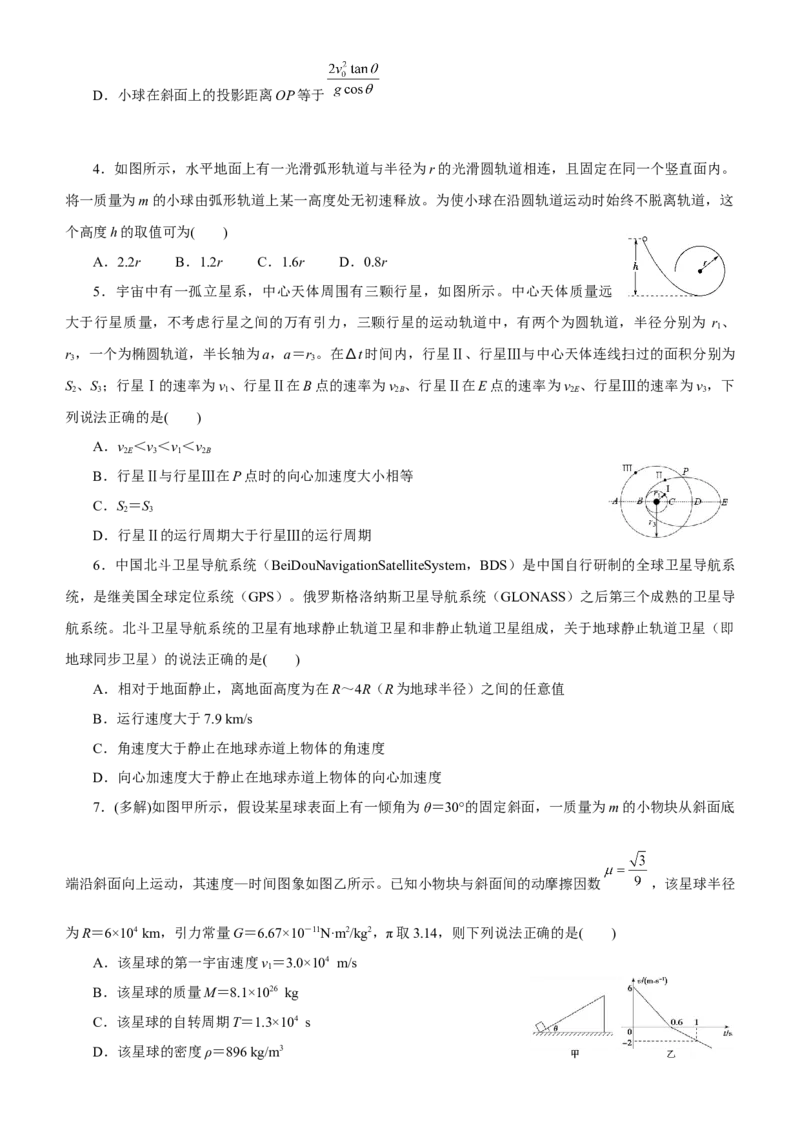 原创（新高考）2021届高考二轮精品专题二力与曲线运动学生版_新高考复习资料_2021年新高考资料_2021届（新高考）物理二轮精品专题