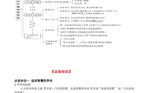 第一课时代精神的精华学案(解析版）一轮备课优选2025年高考政治一轮复习精品课件＋学案＋练习（统编版）_42025年新高考资料_一轮复习_必修四《哲学与文化》