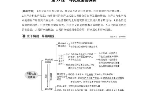 103第十五单元认识社会与价值选择第39课　寻觅社会的真谛_通用版（老高考）复习资料_2023年复习资料_一轮+二轮_政治高三一轮复习系列_73
