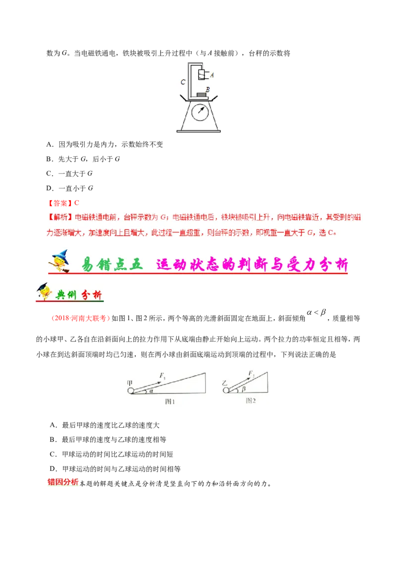 专题03牛顿运动定律-备战2019年高考物理之纠错笔记系列（解析版）_新高考复习资料_2022年新高考复习资料_高考物理2022年一轮复习各版本_赠19年高考物理纠错笔记