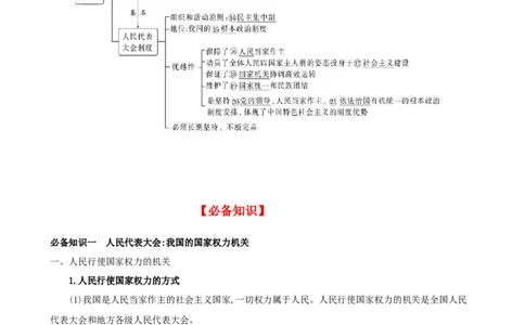 第五课我国的根本政治制度学案（解析版）一轮备课优选2025年高考政治一轮复习精品课件＋学案＋练习（统编版）_42025年新高考资料_一轮复习_必修三《政治与法治》