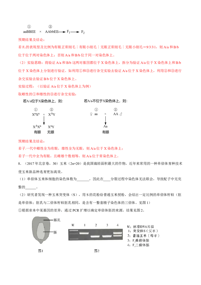专题05遗传的基本规律与遗传病-十年（2012-2021）高考生物真题分项汇编（全国通用）（解析版）_高考真题分类汇编(2012-2022)生物_高考真题分项汇编(2012-2021)生物