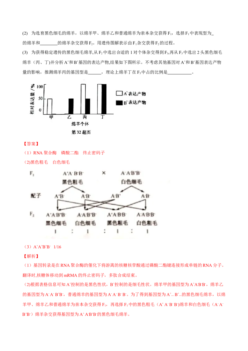 专题05遗传的基本规律与遗传病-十年（2012-2021）高考生物真题分项汇编（全国通用）（解析版）_高考真题分类汇编(2012-2022)生物_高考真题分项汇编(2012-2021)生物