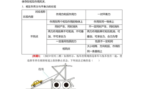 第6讲　牛顿第一定律牛顿第三定律（原卷版）_通用版（老高考）复习资料_2024年复习资料_完2024年高考物理一轮考点复习精讲精练（全国通用）