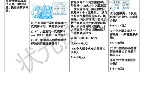 整理和复习_1-6年级上册_数学2年级上册教学资源包（新教材2025秋）_旧教材课件_导学案新版_6表内乘法（二）