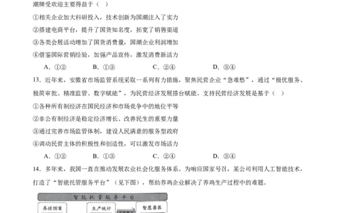 第一课我国的生产资料所有制（原卷版）2024-2025学年高三政治一轮复习统编版必修必修二经济与社会_42025年新高考资料_一轮复习_必修二《经济与社会》