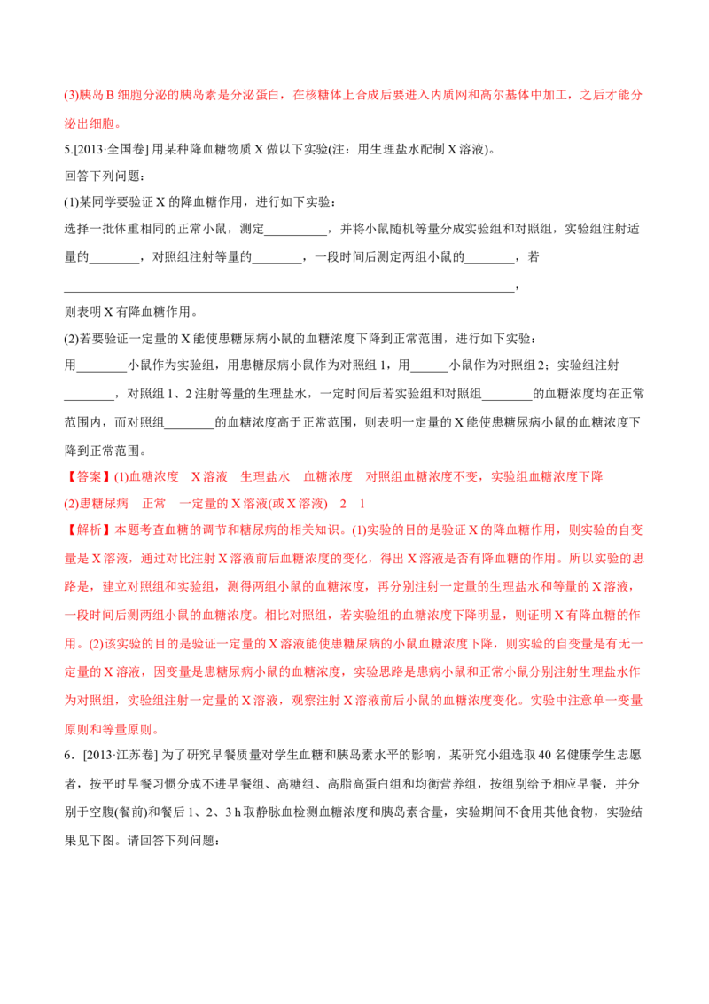 专题15生命活动的调节与免疫综合-十年（2012-2021）高考生物真题分项汇编（全国通用）（解析版）_高考真题分类汇编(2012-2022)生物_高考真题分项汇编(2012-2021)生物