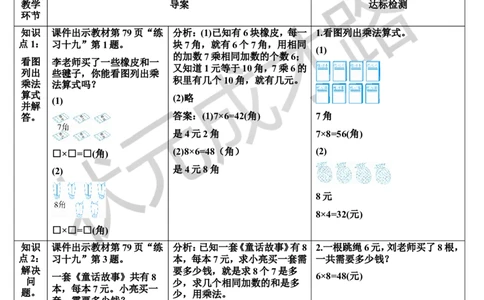 练习课（第3课时）_1-6年级上册_数学2年级上册教学资源包（新教材2025秋）_旧教材课件_导学案新版_6表内乘法（二）