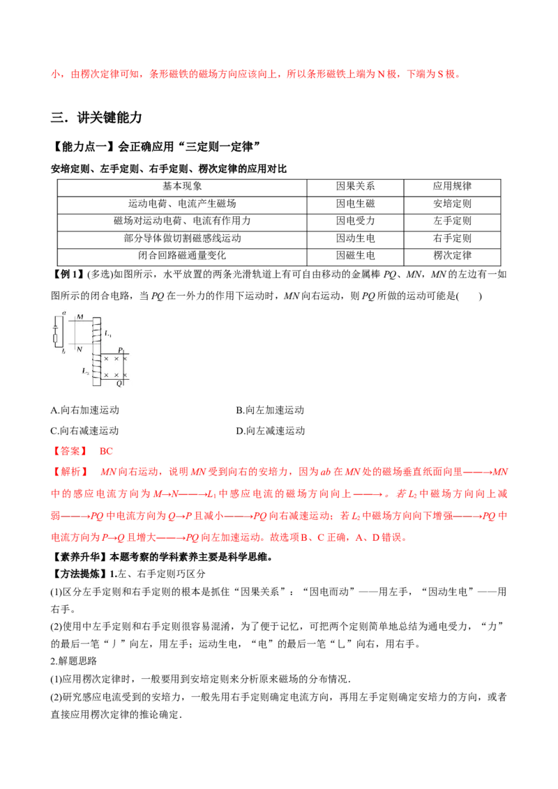 专题13.1电磁感应现象、楞次定律法拉第电磁感应定律讲解析版_新高考复习资料_2022年新高考复习资料_2022年高考物理一轮复习讲练测（新教材新高考）