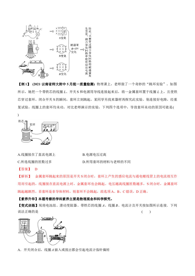 专题13.1电磁感应现象、楞次定律法拉第电磁感应定律讲解析版_新高考复习资料_2022年新高考复习资料_2022年高考物理一轮复习讲练测（新教材新高考）