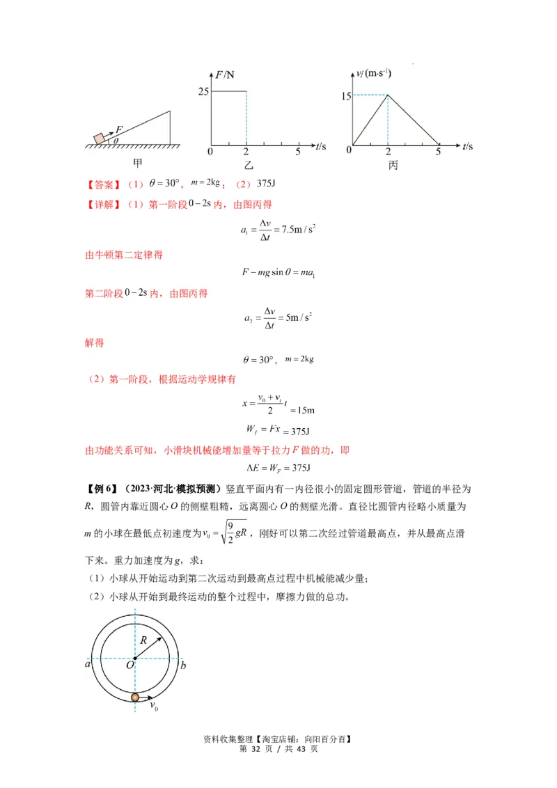 专题12机械能守恒定律的理解与应用（解析版）_通用版（老高考）复习资料_2024年复习资料_完2024届高考物理一轮复习热点题型归类训练