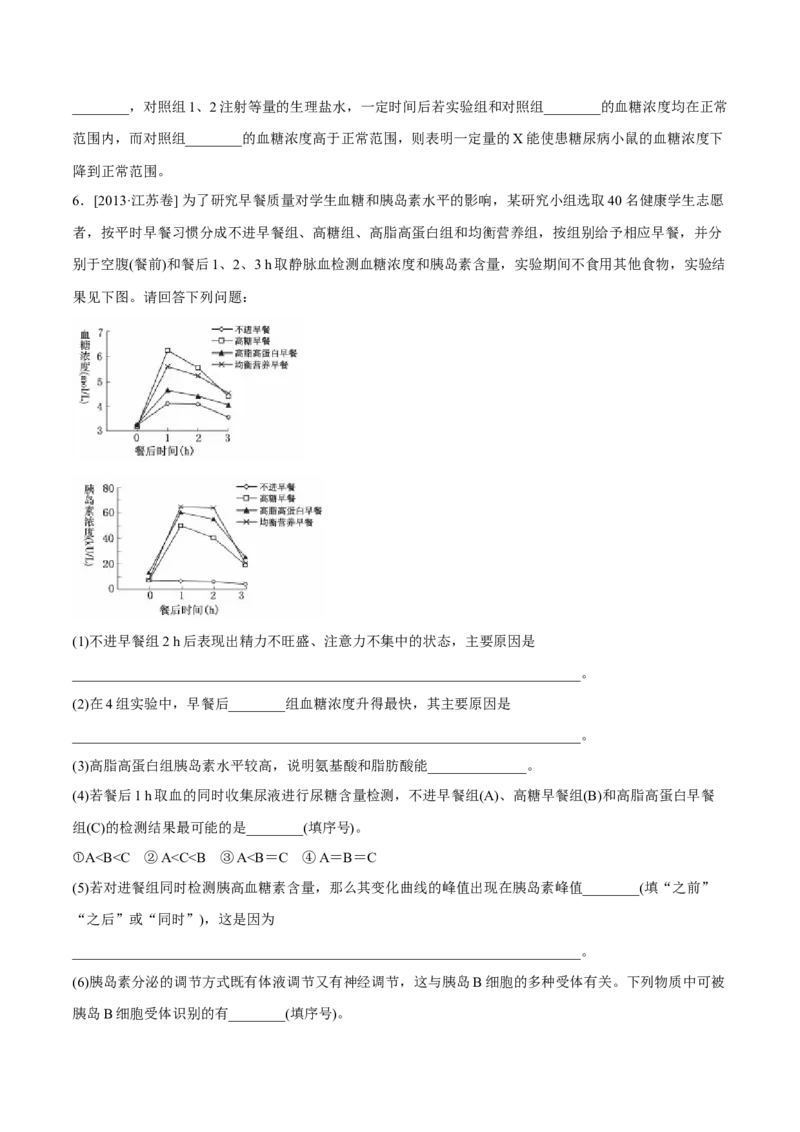 专题15生命活动的调节与免疫综合-十年（2012-2021）高考生物真题分项汇编（全国通用）（原卷版）_高考真题分类汇编(2012-2022)生物_高考真题分项汇编(2012-2021)生物