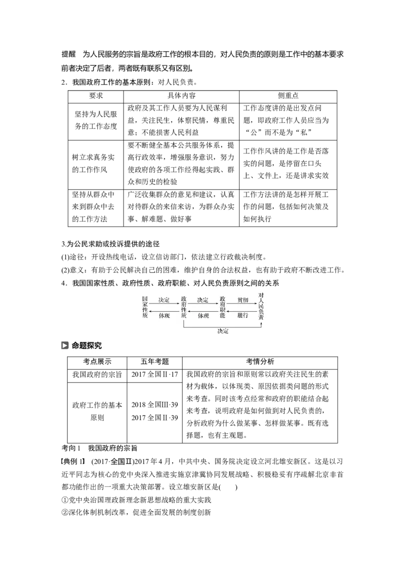 39第六单元为人民服务的政府第14课　我国政府是人民的政府_通用版（老高考）复习资料_2023年复习资料_一轮+二轮_政治高三一轮复习系列