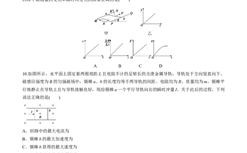 专题13.2电磁感应中的动力学问题、能量问题、动量问题练原卷版_新高考复习资料_2022年新高考复习资料_2022年高考物理一轮复习讲练测（新教材新高考）