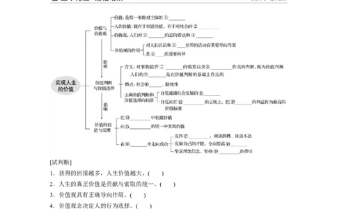 104第十五单元认识社会与价值选择第40课　实现人生的价值_通用版（老高考）复习资料_2023年复习资料_一轮+二轮_政治高三一轮复习系列