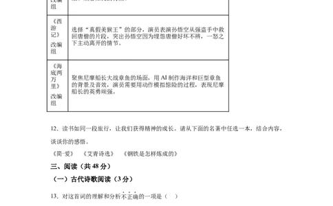 2025年新疆维吾尔自治区生产建设兵团中考语文真题-A4答案卷尾_1.2015-2025年中考语文_1.2025各省市语文_新疆