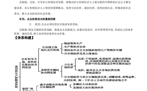 第一课我国的生产资料所有制（学案）一轮备课优选2025年高考政治一轮复习精品课件＋学案＋练习（统编版）_42025年新高考资料_一轮复习_必修二《经济与社会》