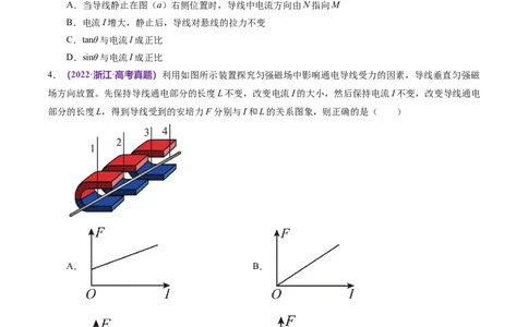 专题10磁场带电粒子在磁场中的运动（练习）（原卷版）_新高考复习资料_2024新高考复习资料_二轮复习资料_2024年高考物理二轮复习讲练测（新教材新高考）_配套练习（原卷版+解析版）
