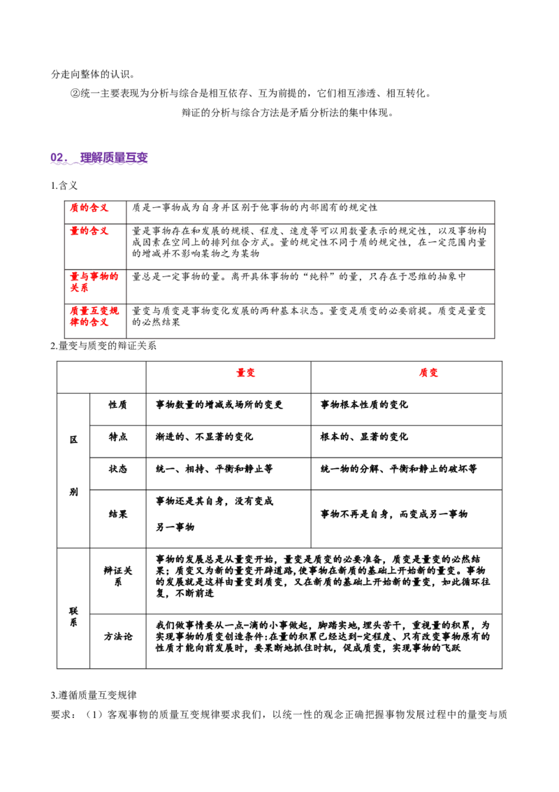 专题16辩证思维与创新思维（讲义）（原卷版）_42025年新高考资料_二轮复习_上好课2025年高考政治二轮复习讲练测（新高考通用）338376762