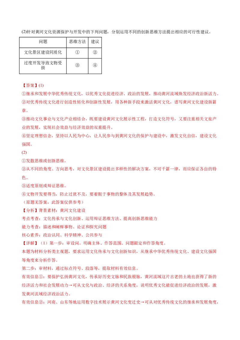 专题16辩证思维与创新思维（讲义）（解析版）_42025年新高考资料_二轮复习_上好课2025年高考政治二轮复习讲练测（新高考通用）338376762