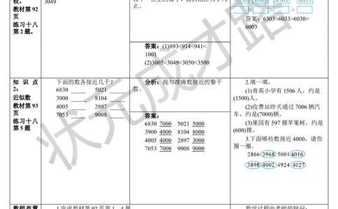 练习课（7-8课时）_1-6年级下册_R2数下新插图版_旧教材资源_R2数下教案+学案_导学案_7万以内数的认识