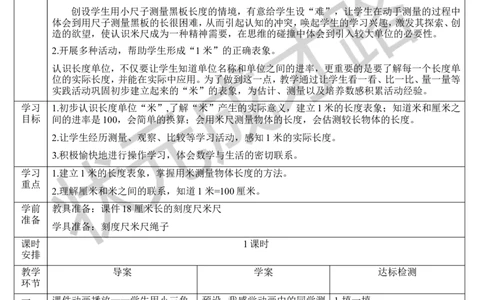 （2）认识米和用米量_1-6年级上册_数学2年级上册教学资源包（新教材2025秋）_旧教材课件_导学案新版_1长度单位_第1课时厘米和米