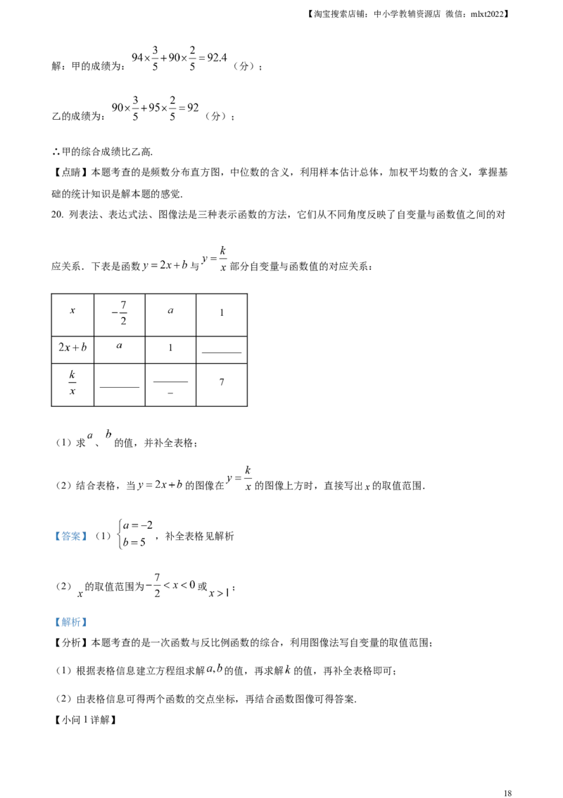 精品解析：2024年山东省枣庄市中考数学试题（枣庄聊城临沂菏泽）（解析版）_2.2015-2025年中考数学_2.数学中考真题2015-2024年_2024中考数学真题