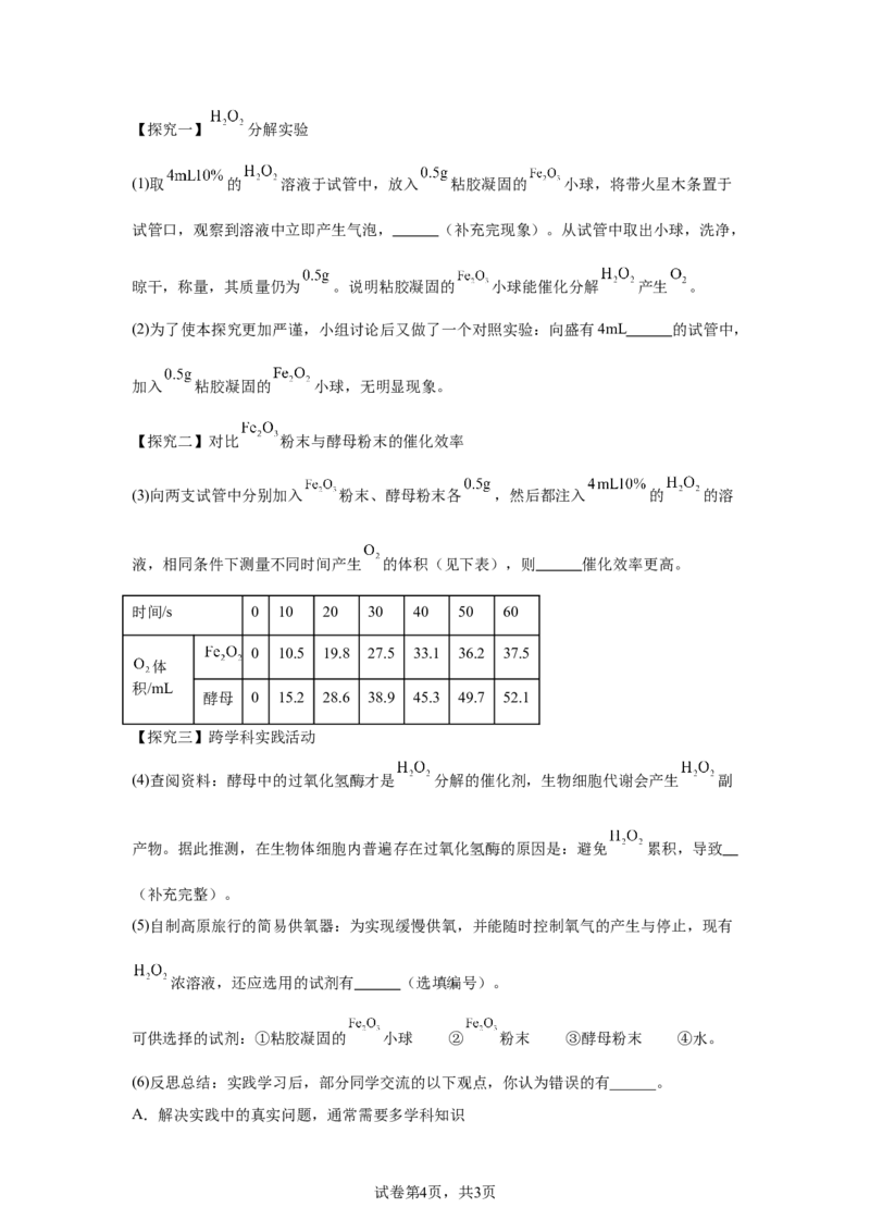 2025年四川省泸州市中考化学真题_5.2015-2025年中考化学_5.2025各省市化学_四川