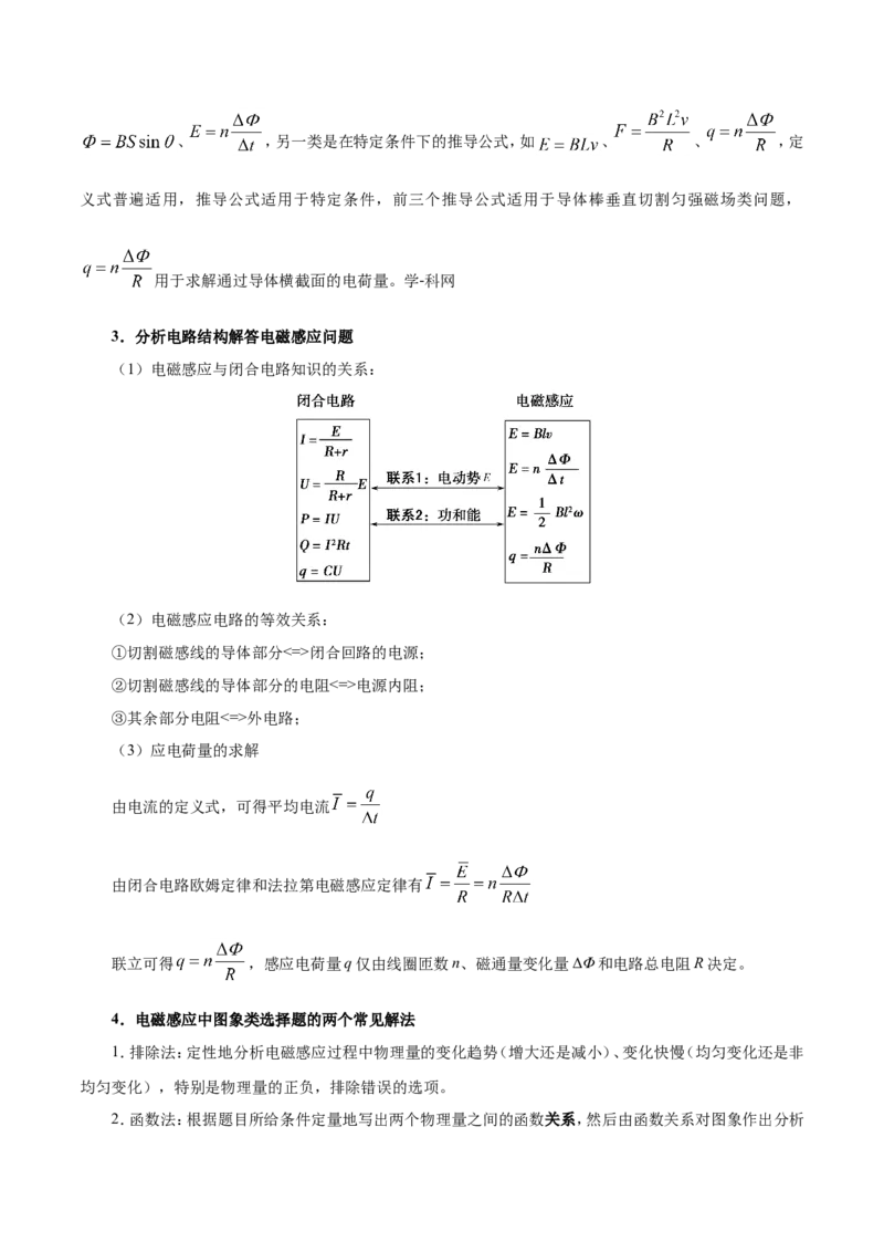 专题11电磁感应-备战2019年高考物理之纠错笔记系列（原卷版）_新高考复习资料_2022年新高考复习资料_高考物理2022年一轮复习各版本_3.2022年高考物理一轮复习新高考2粤冀渝湘适用