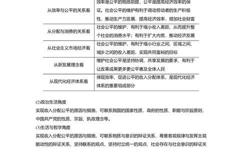 04第一部分专题四收入分配与社会公平_通用版（老高考）复习资料_2023年复习资料_一轮+二轮_政治高三二轮复习系列_政治高三二轮复习系列《二轮复习增分策略》（教师版）