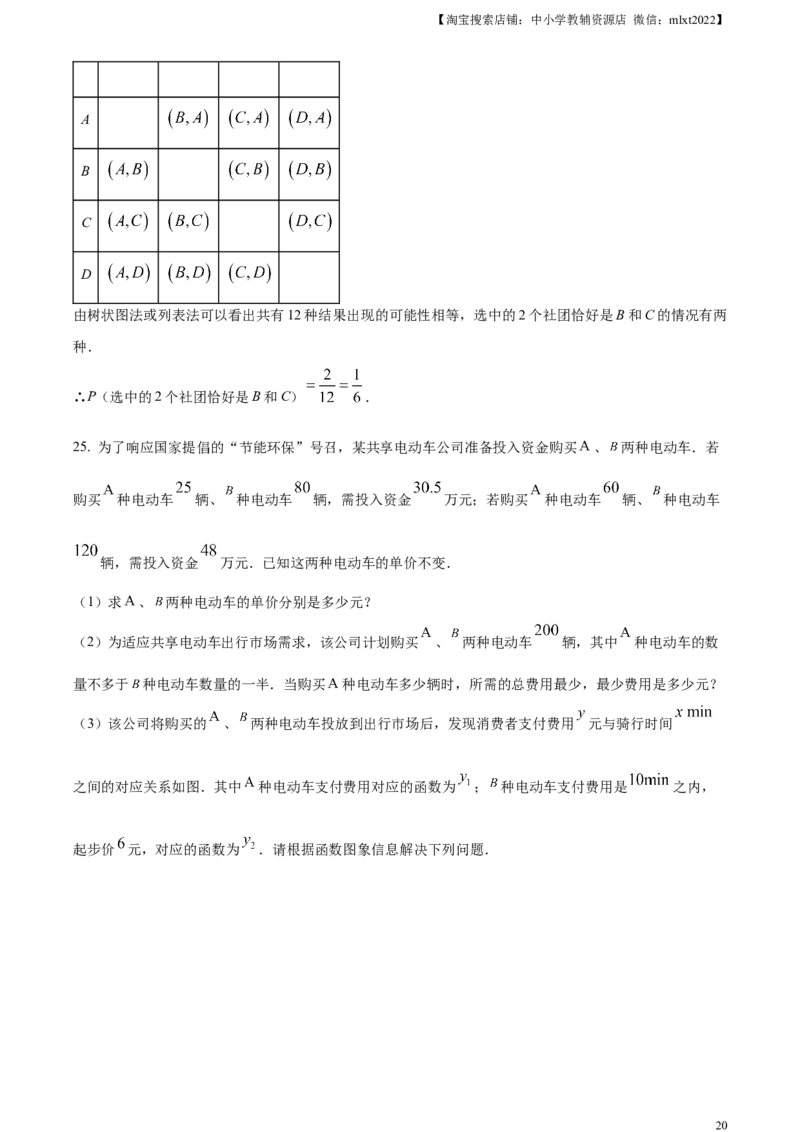 精品解析：2024年黑龙江省绥化市中考数学试题（解析版）_2.2015-2025年中考数学_2.数学中考真题2015-2024年_2024中考数学真题_精品解析：2024年黑龙江省绥化市中考数学试题