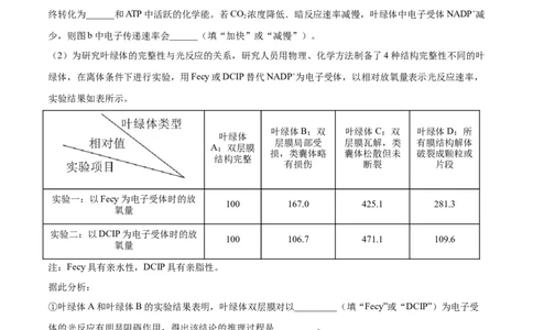 专题14光合作用与呼吸作用综合-十年（2012-2021）高考生物真题分项汇编（全国通用）（原卷版）_高考真题分类汇编(2012-2022)生物_高考真题分项汇编(2012-2021)生物