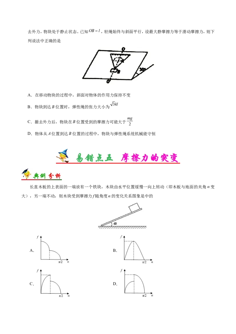 专题02相互作用-备战2019年高考物理之纠错笔记系列（原卷版）_新高考复习资料_2022年新高考复习资料_高考物理2022年一轮复习各版本_1.2022年高考物理一轮复习全国通用版_原卷版