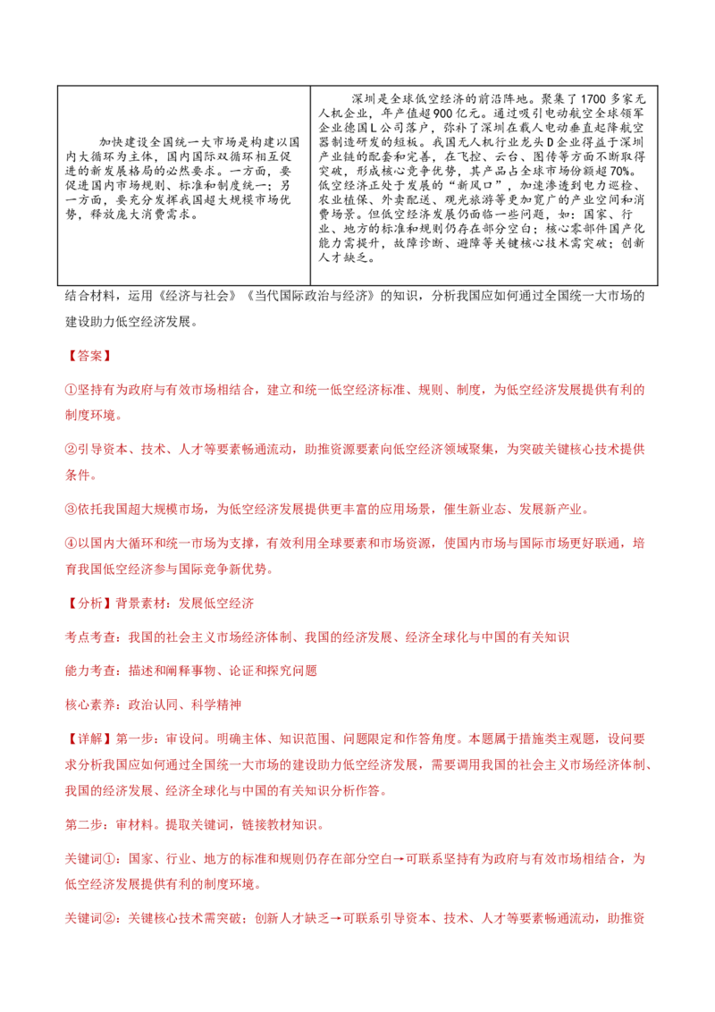 专题四经济发展与社会进步（讲义）（解析版）_42025年新高考资料_二轮复习_上好课2025年高考政治二轮复习讲练测（新高考通用）338376762