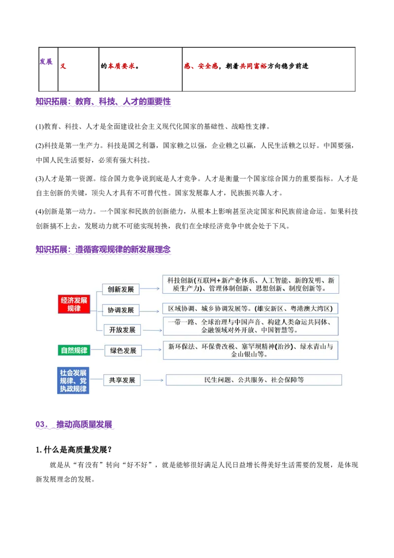 专题四经济发展与社会进步（讲义）（解析版）_42025年新高考资料_二轮复习_上好课2025年高考政治二轮复习讲练测（新高考通用）338376762