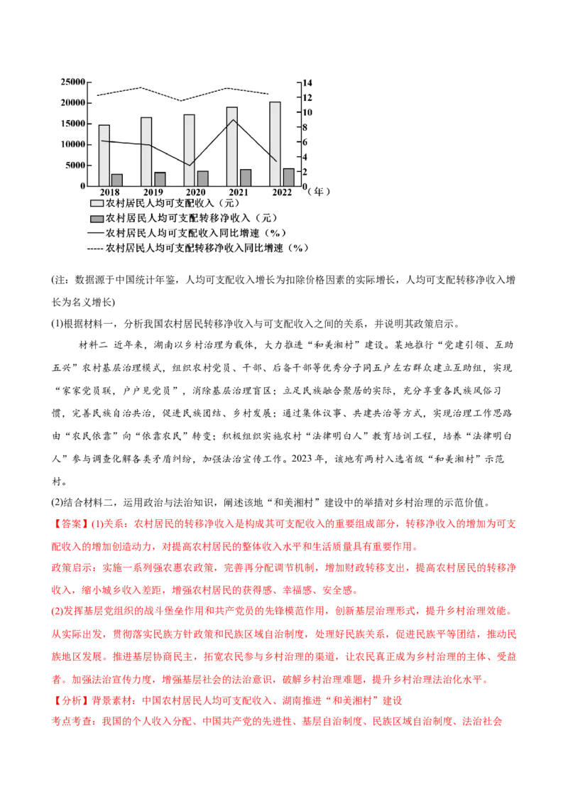 必刷题1年真题1年模拟必修3《政治与法治》（解析版）_42025年新高考资料_专项复习_2025年高考政治分册专项复习（新教材新高考）