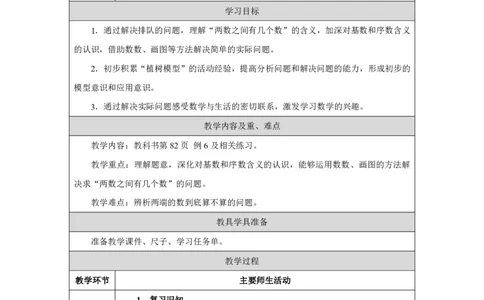 解决问题_教学设计_小学数学人教版单独教案（1-6上下册）_《智慧教育教案》1-6上下册（25秋）_1-6上册_1年级上册（教案）2024秋新教材_第4单元