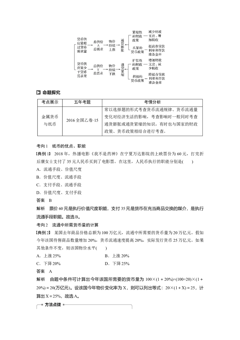 01第一单元生活与消费第1课　神奇的货币_通用版（老高考）复习资料_2023年复习资料_一轮+二轮_政治高三一轮复习系列_政治高三一轮复习系列《一轮复习讲义》（教师版）