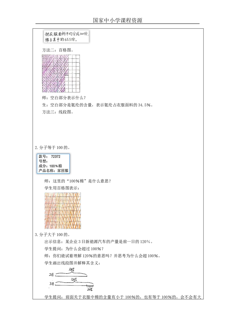 认识百分数（第1课时）_教学设计_小学数学人教版单独教案（1-6上下册）_《智慧教育教案》1-6上下册（25秋）_1-6上册_6年级上册（教案）新插图_第6单元百分数（一）