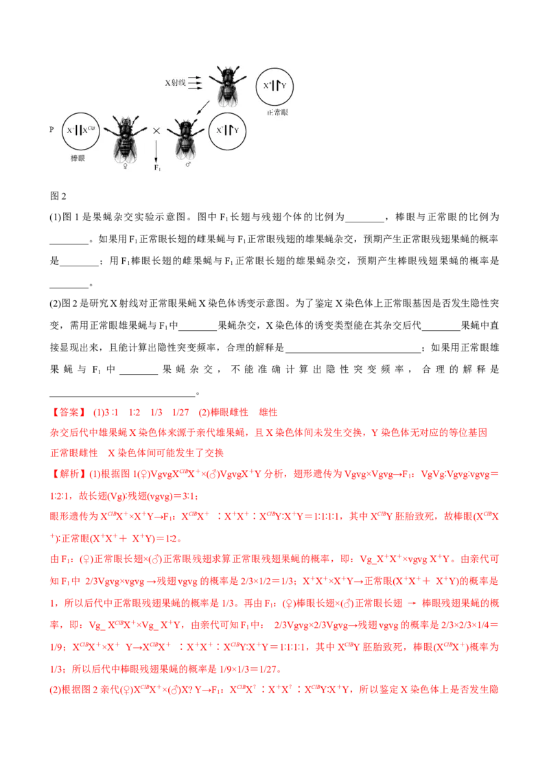 专题17遗传的基本定律综合-十年（2012-2021）高考生物真题分项汇编（全国通用）（解析版）_高考真题分类汇编(2012-2022)生物_高考真题分项汇编(2012-2021)生物
