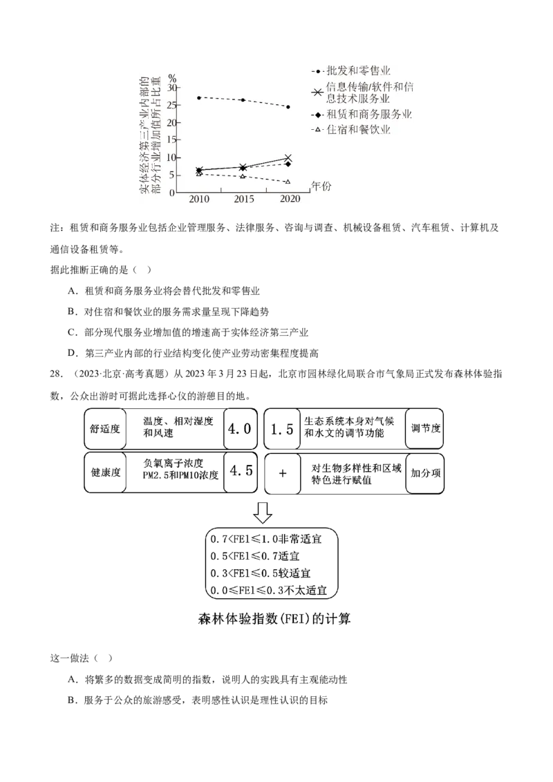 专题04经济发展与社会进步（练习）（原卷版）_42025年新高考资料_二轮复习_上好课2025年高考政治二轮复习讲练测（新高考通用）338376762
