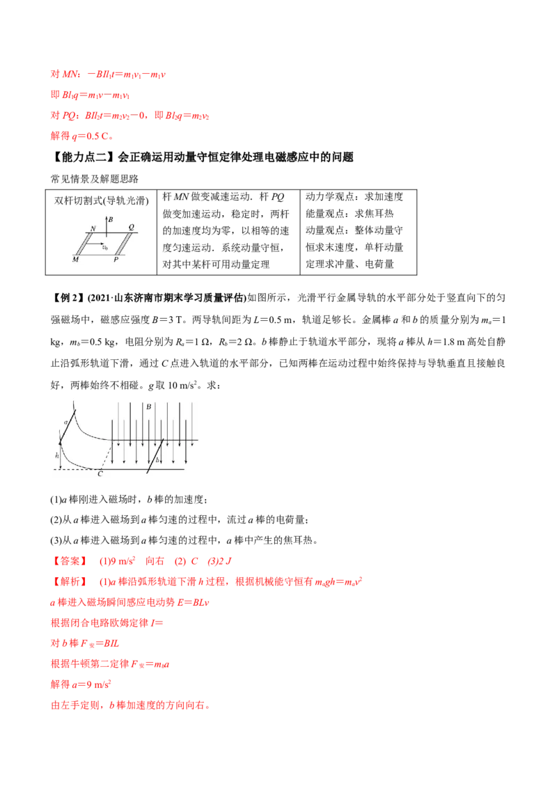 专题13.2电磁感应中的动力学问题、能量问题、动量问题讲解析版_新高考复习资料_2022年新高考复习资料_2022年高考物理一轮复习讲练测（新教材新高考）