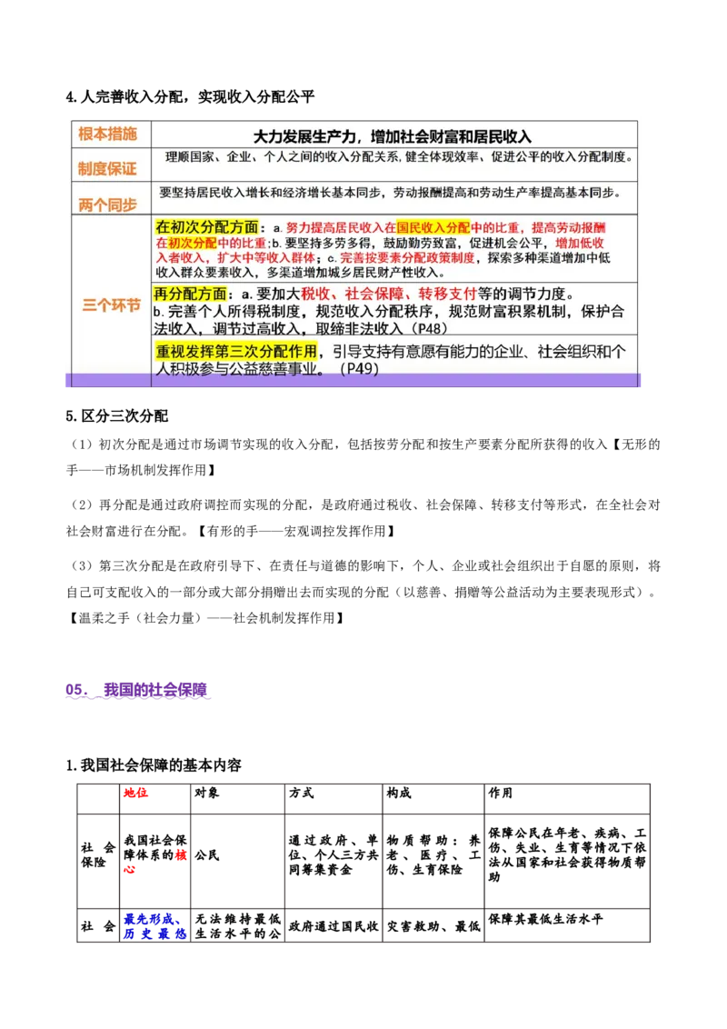 专题四经济发展与社会进步（讲义）（原卷版）_42025年新高考资料_二轮复习_上好课2025年高考政治二轮复习讲练测（新高考通用）338376762
