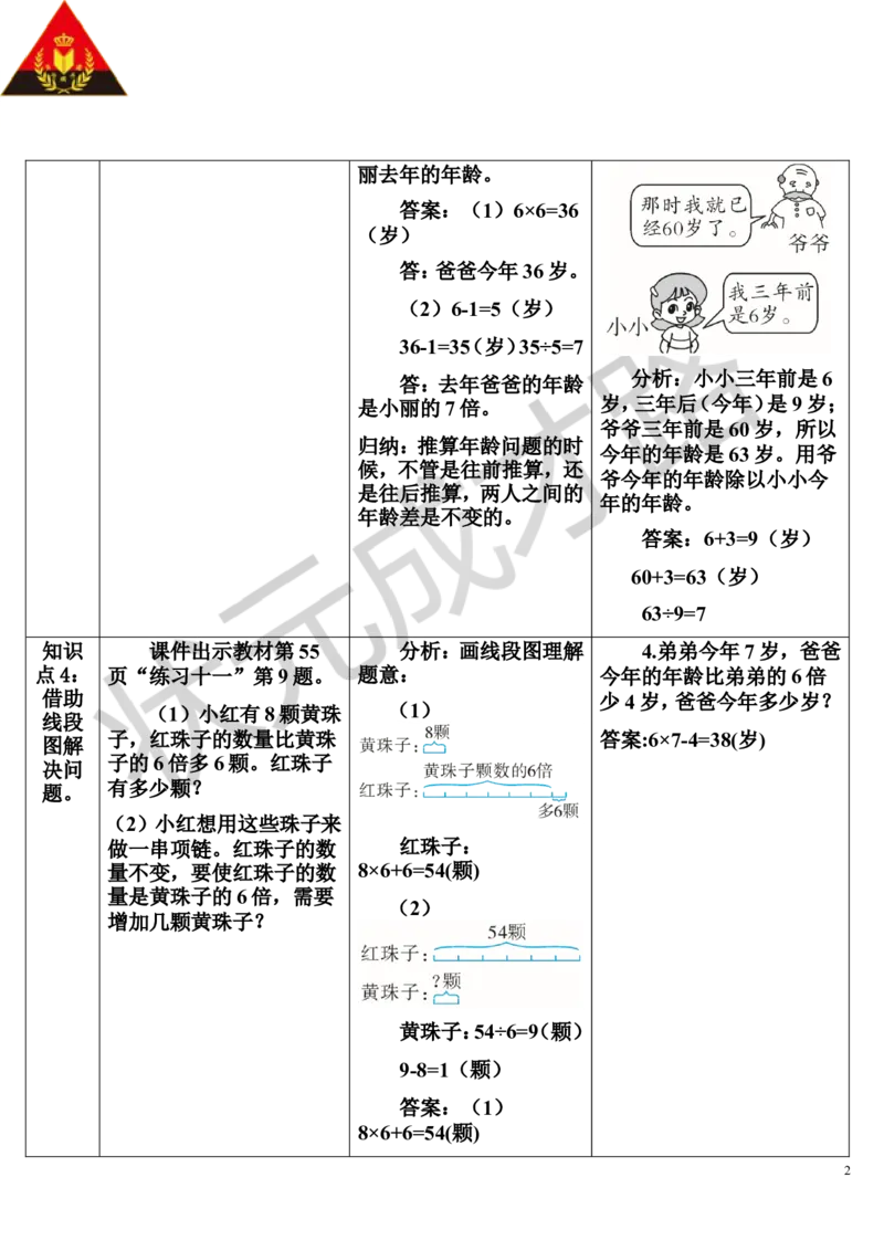 练习课_1-6年级上册_数学3年级上册教学资源包（新教材2025秋）_旧教材课件_导学案新版_5倍的认识